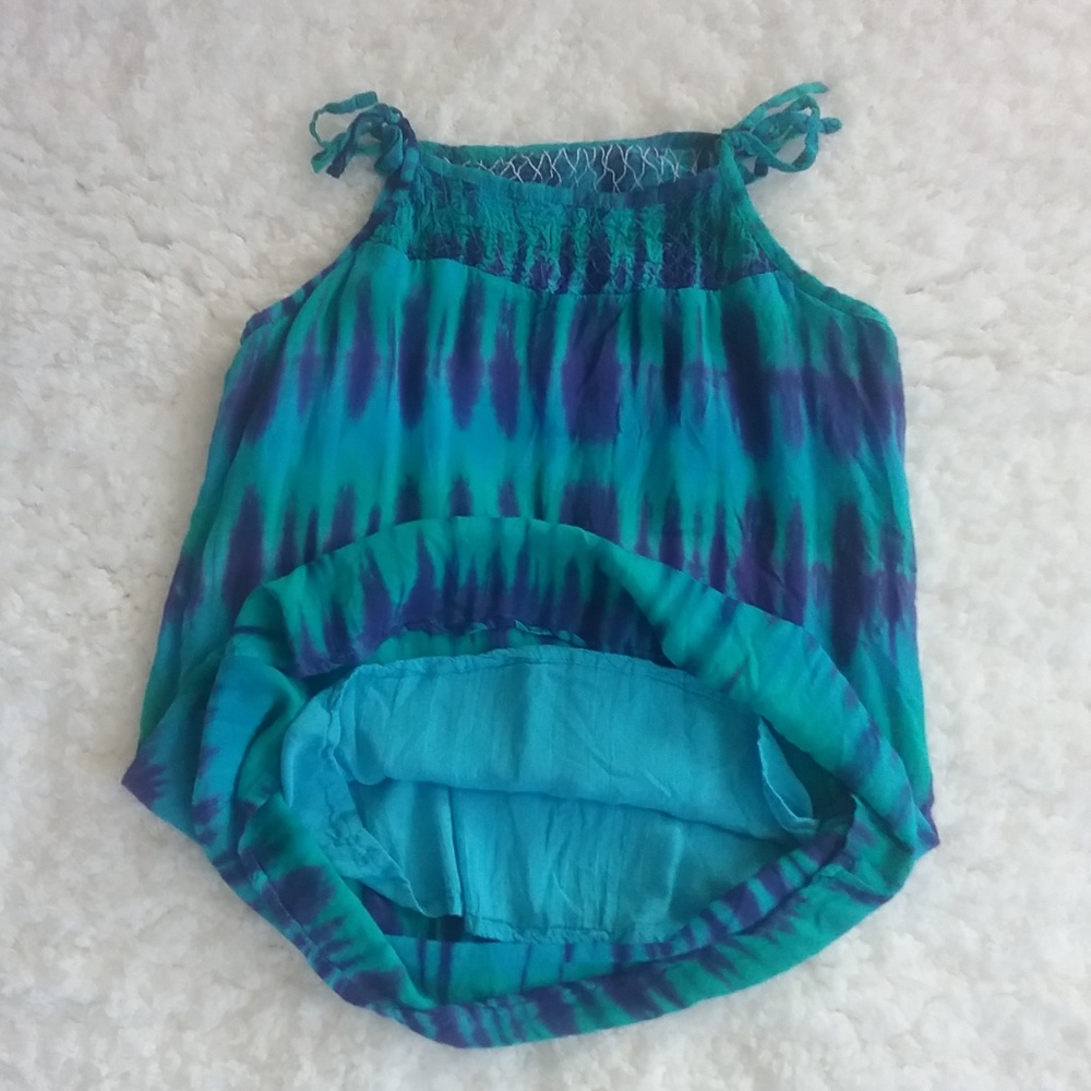 Pineapples Kids Girls Tie Dye Lined Sundress